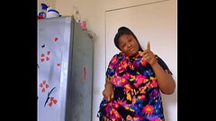 Afro Getty dance and tease her bbw thighs Thumb