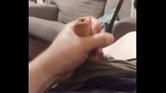 Dad Jerking Off Uncut Cock Until Cum Thumb