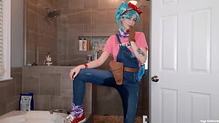 Bulma Wetting Her Overalls &amp_ Panties Thumb