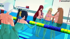 Akeno ask for sex in the public Pool | HS DXD NTR Madness 4 | Watch Full 1hr Movie on Sheer &amp_ PTRN: Fantasyking3 Thumb