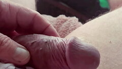 Dripping precum&hellip_My Asian wife told me to get ready to fuck her when she gets out of the shower. Thumb