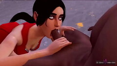 I Fuck My New Black Lifeguard Partner, What A Big Cock He Has - Sexual Hot Animations Thumb