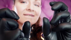 ASMR: black nitrile gloves hot soundings by Arya Grander - SFW video Thumb